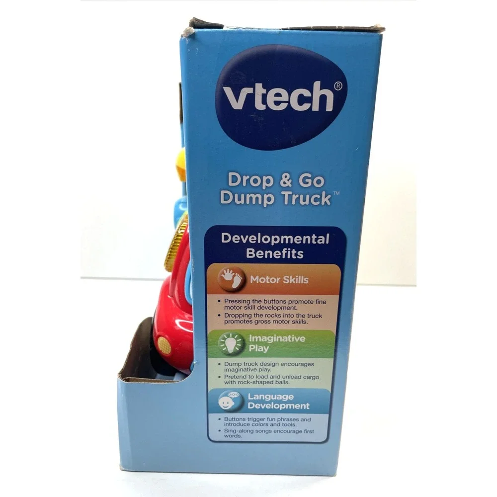 Vtech, Drop and Go Dump Truck, Toddler Toy, Construction Toy